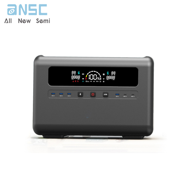 Large Capacity Outdoor 2400W Portable Power Bank, Self Driving Camping, Solar Emergency Energy Storage Power Supply UPS