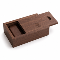 Boîte de rangement en bois de noyer noir avec couvercle coulissant, gravée, rectangulaire, pour souvenirs, organisateur de bureau, emballage cadeau