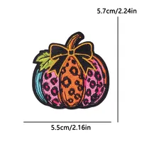 2026 Patchs thermocollants personnalisés en polyester, écologiques, faits main, à thème Halloween mignon et effrayant, pour la décoration de vêtements, chapeaux et vestes, vente en gros