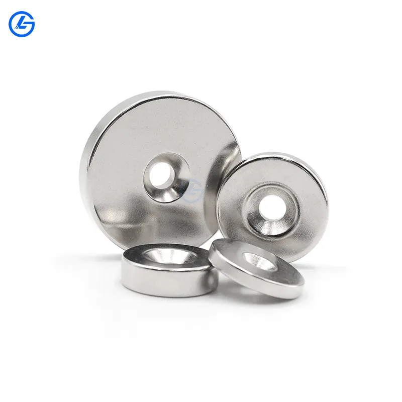 Ndfeb Neodymium Large Circular Magnet With Center Hole Wholesale Price Neodym Annular Speaker Multi Poles Magnet