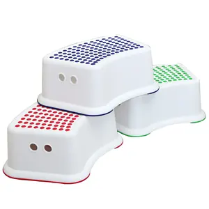 Reposapiés de plástico multiusos para inodoro, taburete para niño pequeño para lavabo de baño