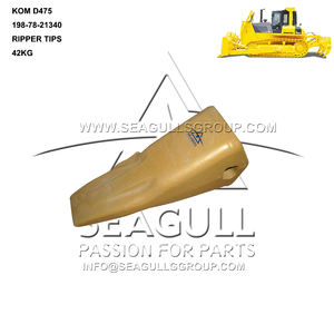 Pointe de dents de godet d'excavatrice D475, pointes de dents de ripper de bulldozer 198-78-21340 - Product Image 2