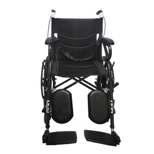 Silla de ruedas manual ligera con freno en U y soporte para muslos para uso de movilidad en personas mayores y con discapacidad - Product Image 2