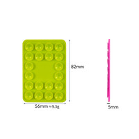Support adhésif pour téléphone en silicone avec ventouse, logo personnalisable, poignée pour téléphone pour selfies et vidéos