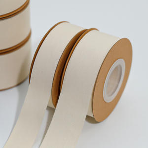 Nastro personalizzato di fabbrica di 100% di lusso in cotone organico in gros grain nastro regalo naturale con nastro di marca ecologico - Product Image 3