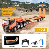 Camion de transport électrique 1:18 pour enfants, semi-remorque à plateau, tracteur, camion d'ingénierie, excavatrice, nouvelle voiture RC Huina 1319 à neuf canaux