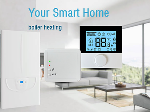 Telin AC8068 Tuya Systèmes de chauffage par le sol numérique et pièces Chaudière à <span class=keywords><strong>gaz</strong></span> à eau électrique <span class=keywords><strong>Thermostat</strong></span> de chauffage par le sol <span class=keywords><strong>filaire</strong></span> sans fil - Product Image 2