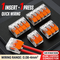 Connecteurs de fils FUSHDE, blocs de bornes 2-5 positions, nylon ignifuge, cuivre pur, 450V 32A