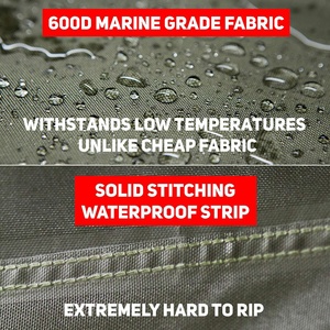 Heavy Duty 600D Poliéster Oxford, Protección UV PU Capa de goma Exterior Cero-Turn Riding Lawn Mower Cover - Product Image 4