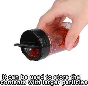 <span class=keywords><strong>2025</strong></span> Trung Quốc sản xuất 150ml Pet nhựa BPA free lật Top gia vị <span class=keywords><strong>Jar</strong></span> Shaker muối & hạt tiêu chai muối Shaker Muối Mill - Product Image 2