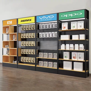 Yüksek kalite ağır çelik raf raf özelleştirilmiş boyutu basit tarzı süpermarket raflar katlanabilir özelliği ile yapılan demir Metal - Product Image 3