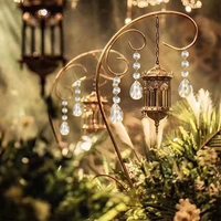 Pièces de lustre en cristal clair pièce maîtresse de mariage pendentif en cristal de lustre en forme de larme de 38mm