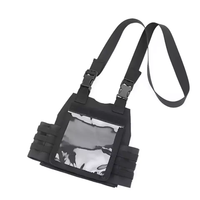 2025 Molle chasse ID titulaire tactique poitrine pochette pour licence/téléphone/cartes étanche Nylon Document organisateur