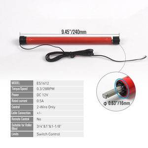 डीसी 12 वी वायर्ड रोलर शेड मोटर आरवी मोटर चालित छाया प्रतिस्थापन मोटर स्विच 25 मिमी ट्यूब के लिए उपयुक्त - Product Image 6