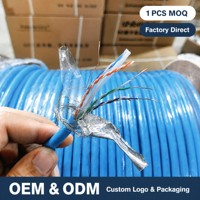 Кабель Cat6 0,57 мм 99,99% OFC напрямую от производителя, 305 м, POE++, высокоскоростной сетевой кабель для систем видеонаблюдения