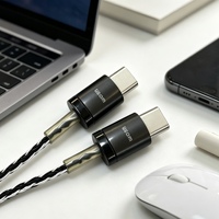 Kabel Data USB C ke C 60W 480Mbps Sinkronisasi Cepat Kabel Anyaman Paduan Seng untuk Ponsel Tablet MacBook Earbuds Grosir