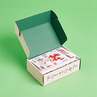 Carton ondulé imprimé tendance pour soins de la peau/beauté/cosmétiques, emballage en Carton, boîtes de papier de couleur, emballage avec Logo