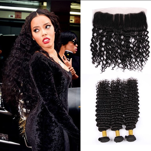 Pas cher vierge vierge fermeture droite brésilienne extensions de trame de cheveux super <span class=keywords><strong>double</strong></span> dessiné cheveux - Product Image 2