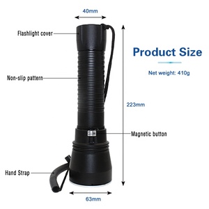 Asafee mạnh mẽ XHP70 <span class=keywords><strong>LED</strong></span> spearfishing Đèn pin 4000 lumens lặn đèn lồng có thể sạc lại vô cấp mờ lặn ánh Sáng Ngọn đuốc - Product Image 3