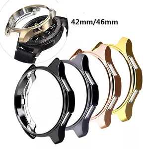 PENUTUP UNTUK Samsung Galaxy Watch Bumper Lembut Disepuh TPU Smart Watch Aksesoris Pelindung Shell Case