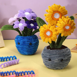 Kit de bâtonnets torsadés pour fleurs DIY, nouveau design, <span class=keywords><strong>en</strong></span> gros, matériaux artisanaux pour la création de fleurs faites main - Product Image 2