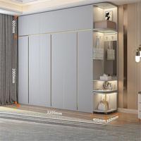Muebles de Dormitorio, Armario de Madera con Tiradores Invisibles, Armario Superior para Guardar Ropa, Armarios y Closets