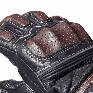 Gants de course rétro vintage pour hommes, personnalisables, en cuir de chèvre, compatibles avec les écrans tactiles, pour le cyclisme tout-terrain, directement de l'usine - Product Image 6