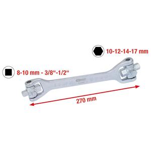 KS TOOLS Clé à huile 8 en 1, 270 mm - Product Image 4