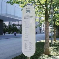 Letrero LED Resistente a la Intemperie con Logotipo Personalizado para Hoteles, Aeropuertos y Estaciones de Metro, IP65 Impermeable