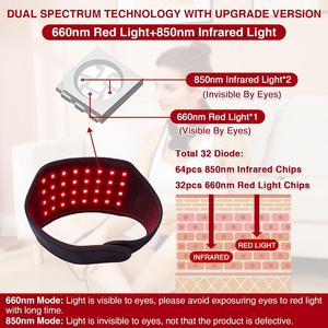 Nuovo uso timer di controllo luce dolore sollievo rosso e blu luce collo dispositivo di terapia per la spalla e il collo dalla cina produttore - Product Image 6