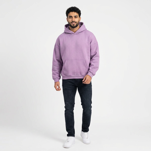 Heavyweight 420GSM 100% Cotton Oversized No <b>String</b> Batik <b>Hoodies</b> Vintage Washed Long Sleeve Unisex Custom Logo <b>for</b> Winter - Product Image 1