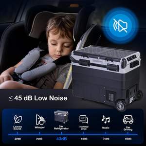 Réfrigérateur de voiture 30L/40L/50L, glacière électrique à batterie, double zone, portable, <span class=keywords><strong>mini</strong></span> congélateur de camping, réfrigérateurs de voiture - Product Image 4