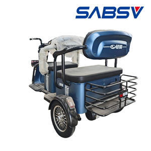 Tricycle électrique pas cher, neuf, 48V, rickshaw, carrosserie ouverte, taxi pour personnes âgées, capacité de 2 à 3 places, fabriqué en Chine - Product Image 4