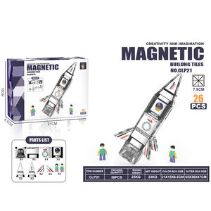 Tuiles magnétiques inspirées de la <span class=keywords><strong>NASA</strong></span>, blocs de construction planètes de la <span class=keywords><strong>navette</strong></span> spatiale, jouets STEM créatifs pour enfants, meilleur cadeau pour les amateurs de science - Product Image 2