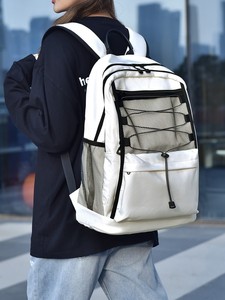 <b>Large</b> Capacity Geometric Zipper Fashion Waterproof Nylon Travel <b>Backpack</b> for Unisex Lightweight Outdoor Sports Hiking Daypack - Product Image 3