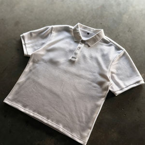 Polo Streetwear Personalizzate OEM in 100% Cotone, Magliette a Maniche Corte con Ricamo Calcistico per Uomo - Product Image 4