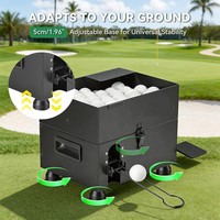 Distributeur automatique de balles de golf à une touche avec commande au pédale pour la practice, le simulateur de golf et l'usage en intérieur
