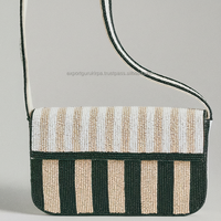 Desainer gaya Bohemian India tas Messenger wanita buatan tangan kapasitas besar tas belanja malam Clutch manik-manik gaya Boho grosir