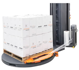 Máquina envolvedora <span class=keywords><strong>de</strong></span> palés con presión <span class=keywords><strong>de</strong></span> placa <span class=keywords><strong>superior</strong></span>, adecuada para productos ligeros, película <span class=keywords><strong>de</strong></span> envoltura elástica giratoria automática Envoltura <span class=keywords><strong>de</strong></span> palés - Product Image 3