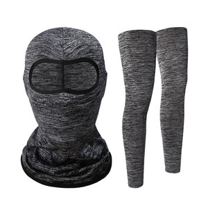 Cycling Face Mask Set Ice Silk Head Cover Leg Warmers Men's Lightweight Breathable Anti-Uv Quick Dry Outdoor Sports Gear - Product Image 4
