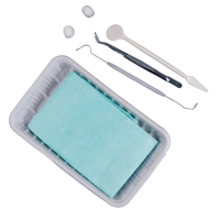 Kit de Exploración Dental Desechable de 105 Piezas/Set, Herramientas Dentales con Espejo, Sonda, Pinzas, Set de Higiene Bucal, CE