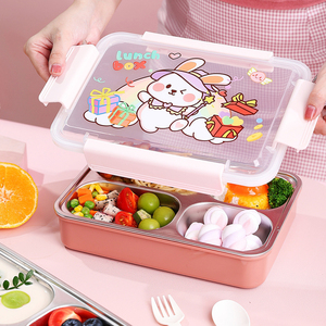 <span class=keywords><strong>2025</strong></span> Sản Phẩm Mới 2 Comparmtent 700Ml Kid Của Hộp Ăn Trưa Thép Không Gỉ Cách Điện Trường Đồ Ăn Hộp Ăn Trưa - Product Image 5