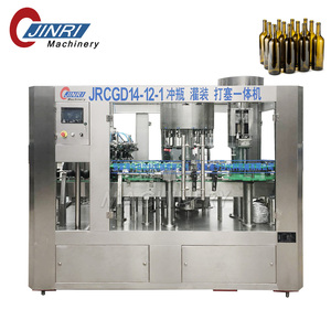 Machine intégrée de rinçage, de remplissage et de bouchage de <span class=keywords><strong>bouteille</strong></span> de vin <span class=keywords><strong>rouge</strong></span> de <span class=keywords><strong>bouteille</strong></span> en verre - Product Image 1