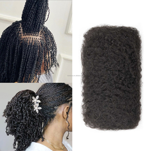 Extensioni di Capelli Umani Afro Kinky Curly Twist KC3W Non Trattati <span class=keywords><strong>per</strong></span> Micro Twist, Colore Marrone, in Confezione Grande - Product Image 4