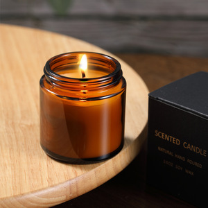 Rusticidad contemporánea de alta calidad, exquisitas gafas de decoración para el hogar, tarros de velas, regalo de Navidad, 100ml, 200ml para un toque escandinavo - Product Image 2