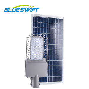 Farola Solar LED con poste para exteriores, <span class=keywords><strong>luz</strong></span> de aluminio IP65 de 30W para carretera y jardín - Product Image 1