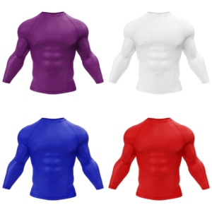 Camiseta <span class=keywords><strong>de</strong></span> Compresión <span class=keywords><strong>de</strong></span> Manga Larga para Hombre, Estilo Rashguard <span class=keywords><strong>de</strong></span> MMA Personalizado con Estampado por Sublimación, para Surf y Fútbol <span class=keywords><strong>Americano</strong></span> - Product Image 2