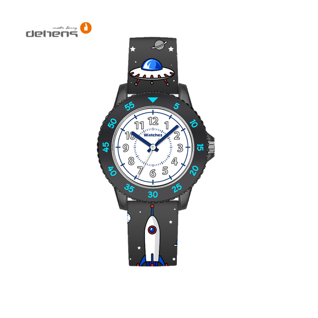 Kids Silicone Analog Boy Quartz Watch with Easy-to-Read Luxury Buckle Clasp Waterproof Great Gift Idea for Sports Fashion