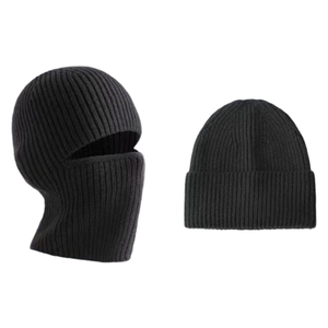 2025 New Arrival Unisex 2-Trong-1 Dệt Kim Balaclava Beanie Biểu Tượng Tùy Chỉnh Mũ Mùa Đông Cho Thể Thao Và Sử Dụng Hàng Ngày Ngoài Trời Windproof - Product Image 5