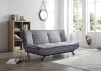 Canapé-lit moderne inclinable et pliable en tissu avec structure en bois pour salon, chambre, appartement, hôtel